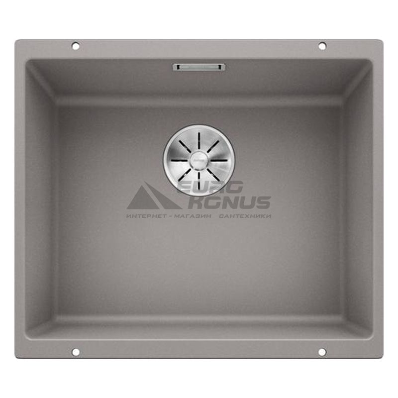 BLANCO Мойка под столешницу для кухни SUBLINE 500-U без крыла алюметаллик (523434)